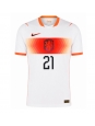 Moške Nogometnih dresov Nizozemska Frenkie de Jong #21 Gostujoči SP 2026 Kratki rokavi Moške Nogometnih dresov Nizozemska Frenkie de Jong #21 Gostujoči SP 2026 Kratki rokavi